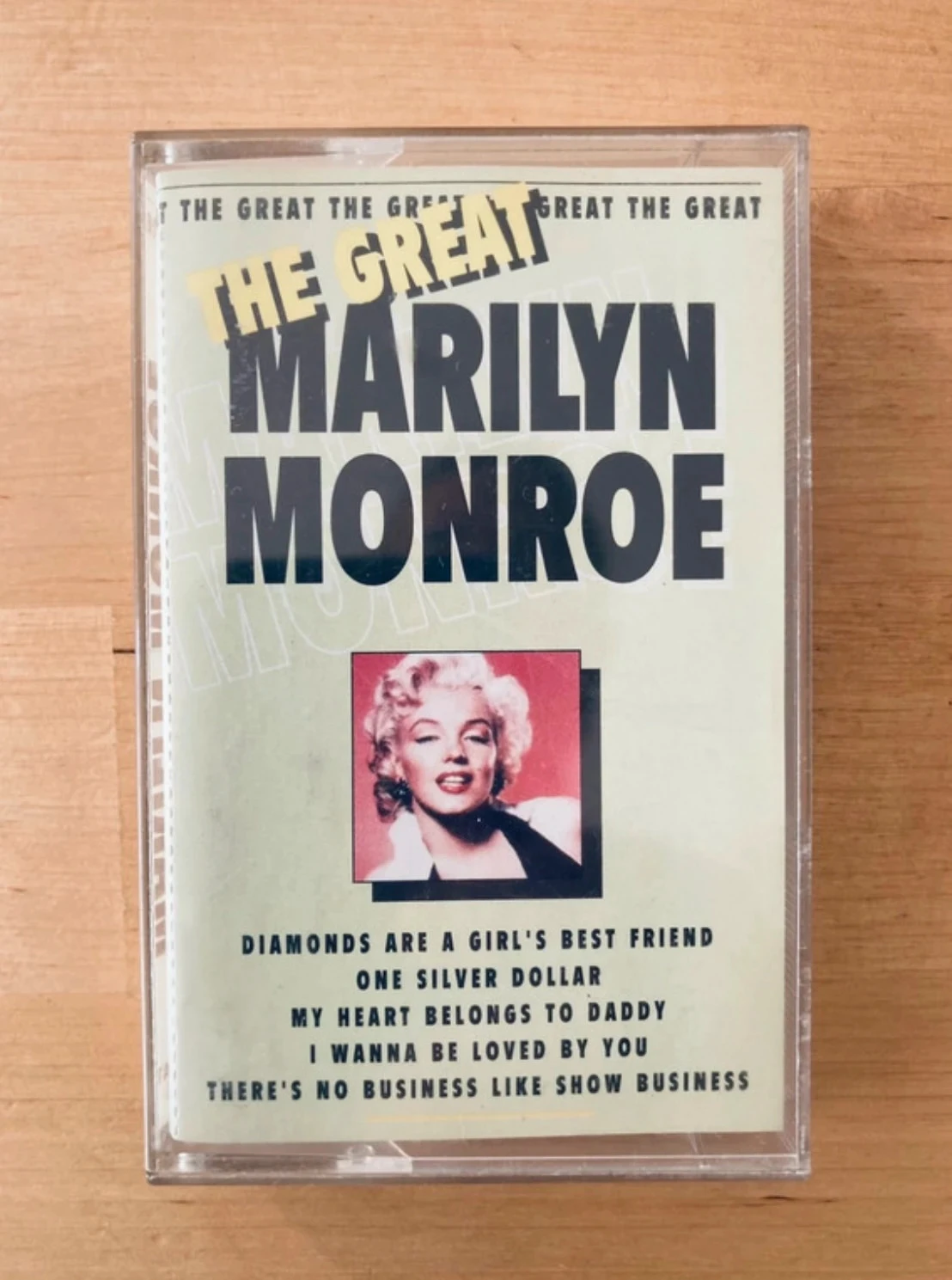 Cassette audio originale Marilyn Monroe the great